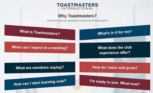 District 64 Toastmasters (Link to Why?)