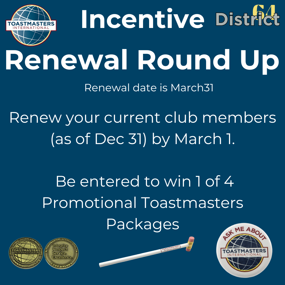 Renewal Round Up Incentive Poster